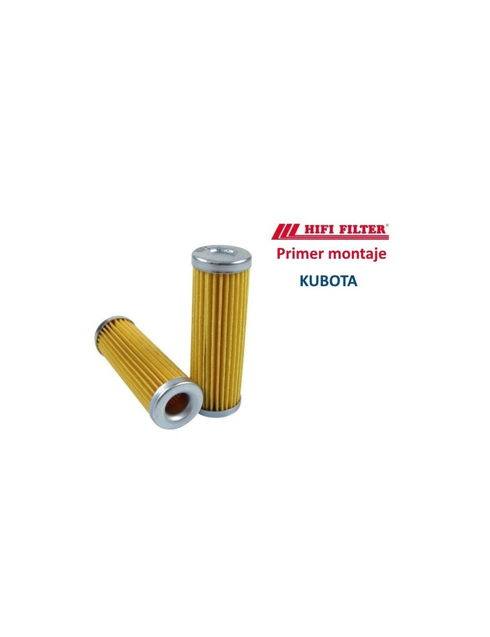 FILTRO DE GASOIL MOTOR KUBOTA ANTIGUO MODELO. K152314356. HI FI-