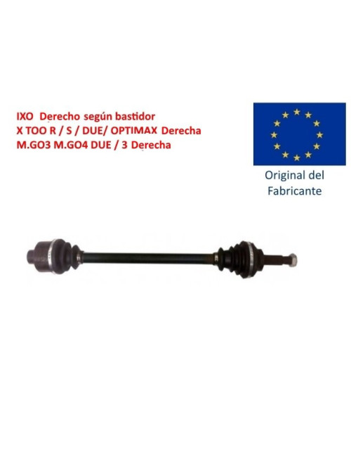 TRANSMISIÓN DERECHA MICROCAR / LIGIER / DUE / ERAD. 0141070 . 0141076 . 1411610 . 1406954