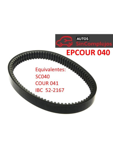 Largo: 836 mm. Ancho: 31 mm. EPCOUR 040.