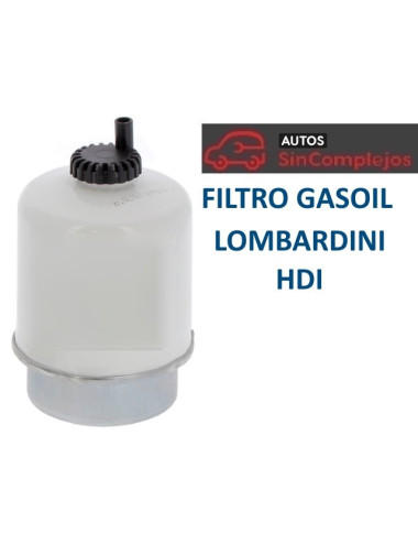 FILTRO DE GASOIL MOTOR LOMBARDINI HDI. NO ORIGINAL.