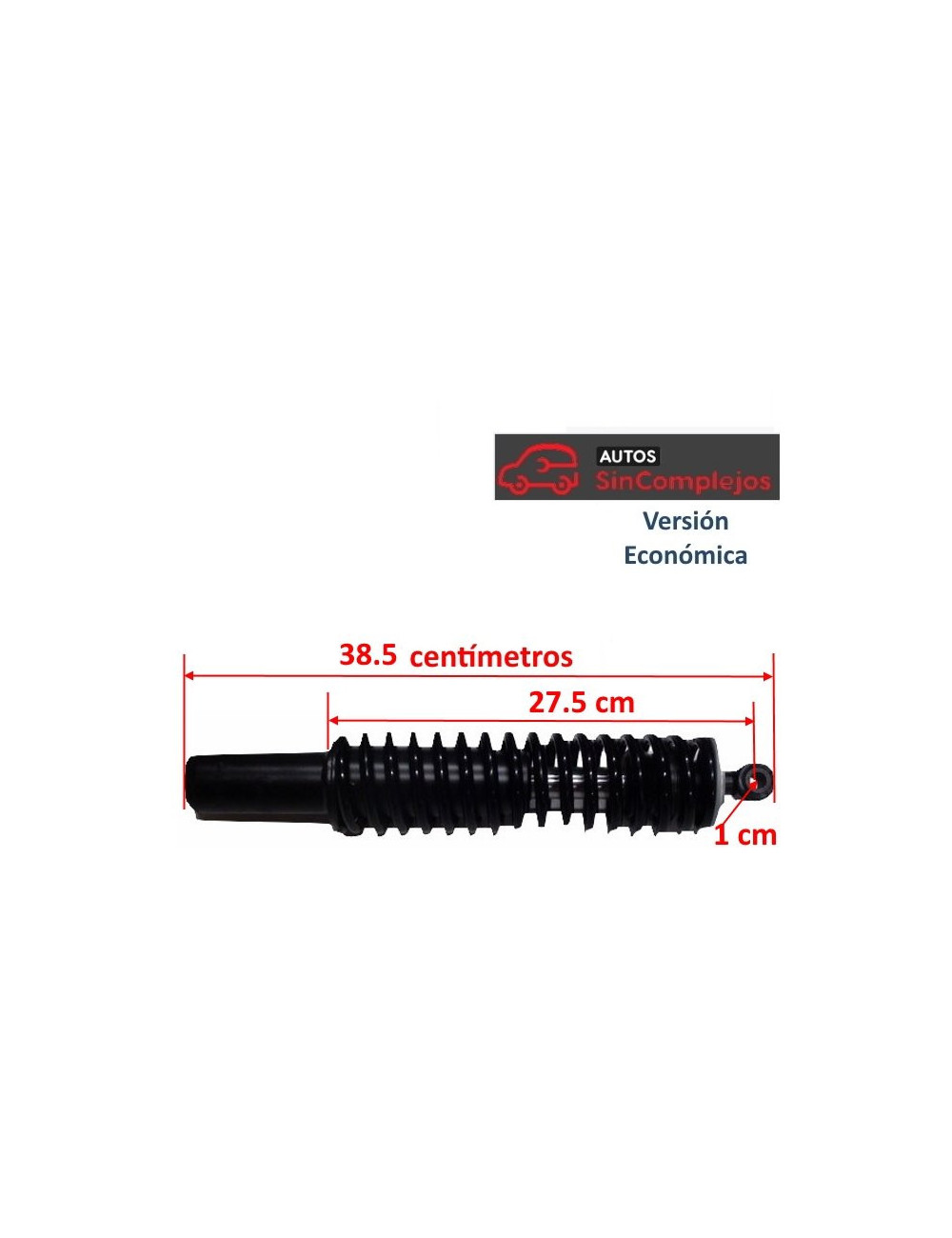 AMORTIGUADOR DELANTERO ALBIZIA/ABACA. NO ORIGINAL. 101306. NO ORIGINAL.