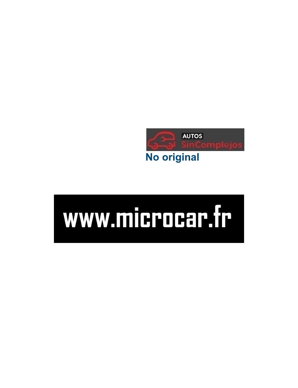 ADHESIVO PEGATINA WWW.MICROCAR.FR. NO ORIGINAL. ADHESIVO PEGATINA WWW.MICROCAR.FR. NO ORIGINAL.