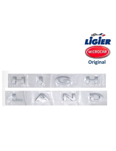LOGO "HIGHLAND" PARA MICROCAR. ORIGINAL