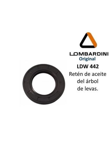 RETEN DE ACEITE DEL ARBOL DE LEVAS LOMBARDINI LDW 442 DCI. ORIGINAL.