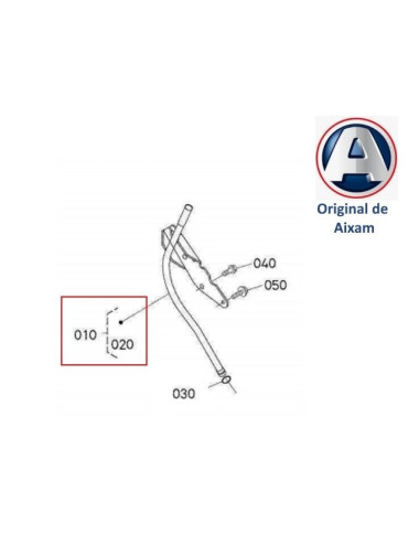 GUIA DE LA VARILLA DE ACEITE MOTOR KUBOTA Z482. 1J95936503. ORIGINAL