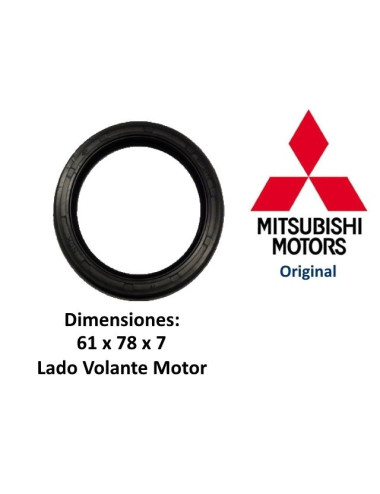 RETEN CIGÜEÑAL LADO VOLANTE MITSUBISHI L2E. ORIGINAL