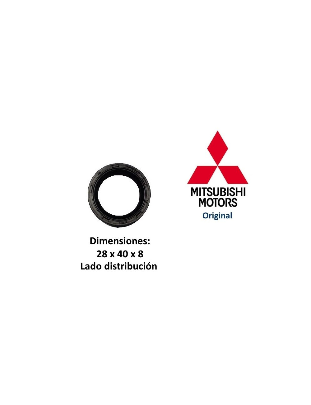 RETEN CIGÜEÑAL LADO DISTRIBUCIÓN MITSUBISHI L2E. ORIGINAL RETEN CIGÜEÑAL LADO DISTRIBUCIÓN MITSUBISHI L2E. ORIGINAL