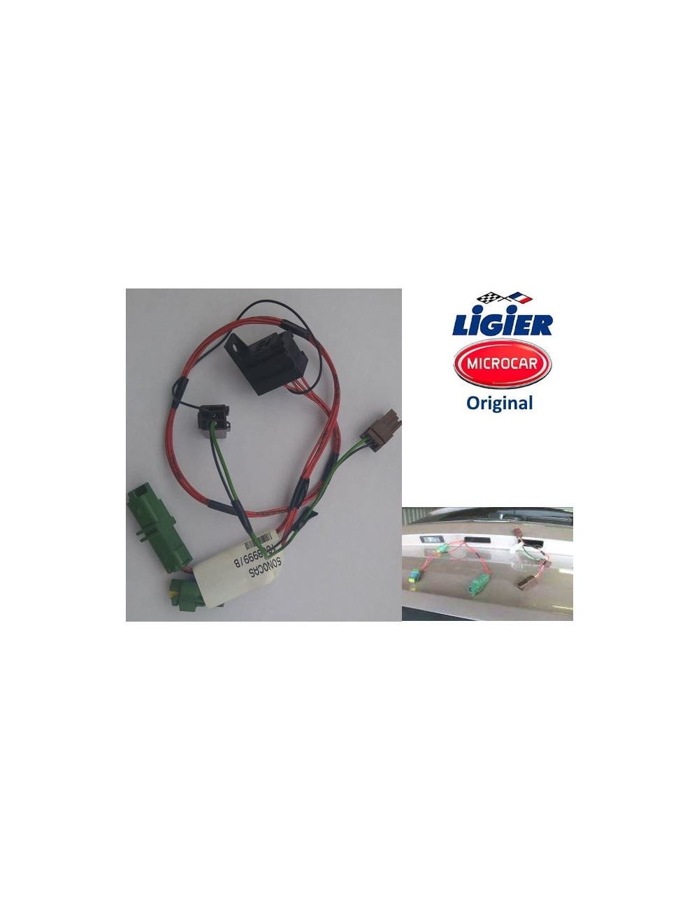 CABLEADO DE MATRICULA DE PORTON M.GO1/2. ORIGINAL. CABLEADO DE MATRICULA DE PORTON M.GO1/2. ORIGINAL.