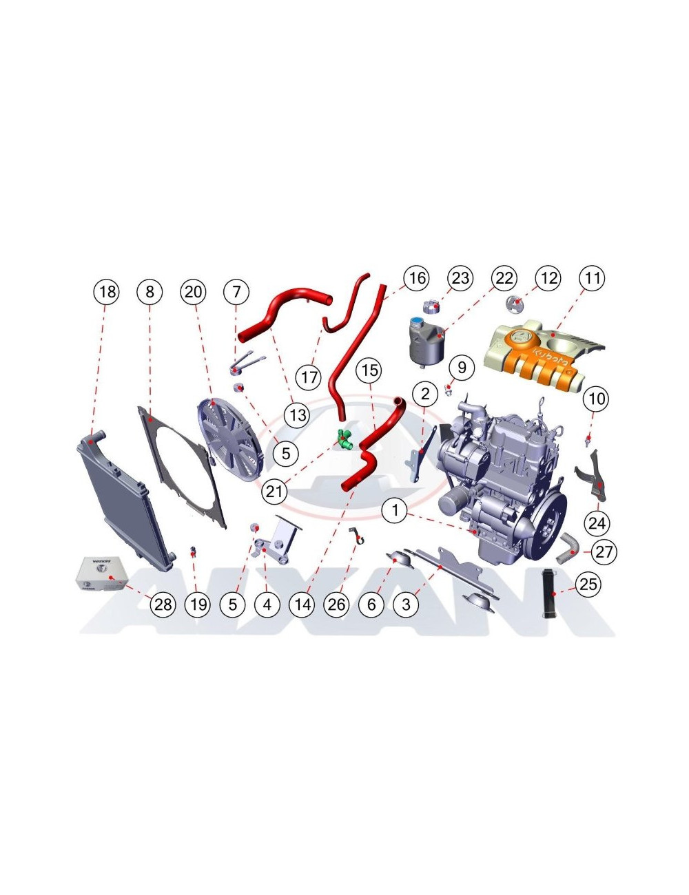 DESPIECE ACCESORIOS DE MOTOR AIXAM 2020 DESPIECE ACCESORIOS DE MOTOR AIXAM 2020