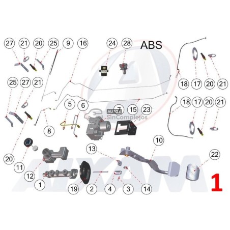 DESPIECE FRENOS AIXAM 2020 ABS
