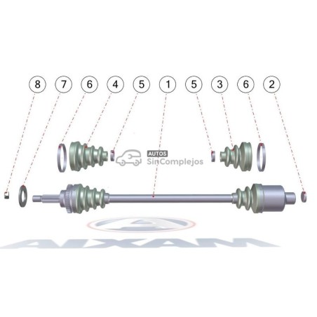 DESPIECE TRANSMISION AIXAM 2010 / 2020