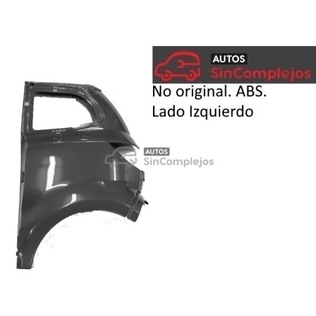 ALETA TRASERA IZQUIERDA CORTA EN ABS. AIXAM EMOTION 2020. NO ORIGINAL