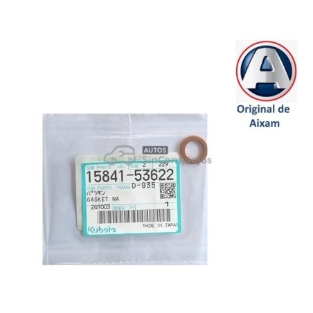 ARANDELA CORTAFUEGOS DE INYECTOR KUBOTA Z402 / Z482. ORIGINAL. 1584153622