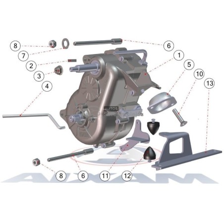 DESPIECE CAJA CAMBIO AIXAM 2020