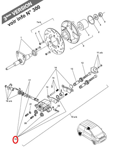 CONJUNTO DE REPARACION DE PINZAS TRASERAS MC