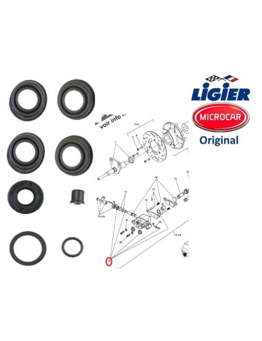CONJUNTO DE REPARACION DE PINZAS TRASERAS MC