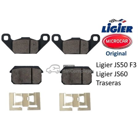 PASTILLAS DE FRENOS TRASERAS LIGIER JS50 F3 / JS60