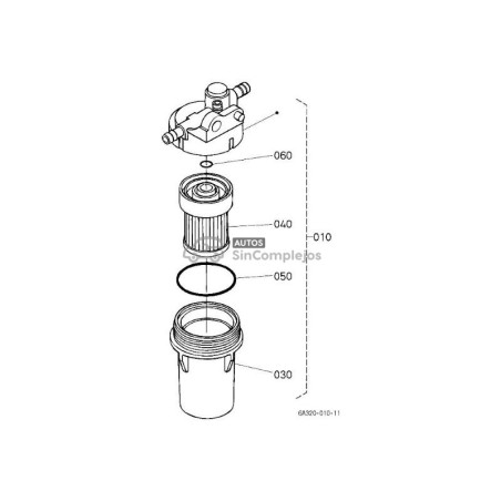 DESPIECE FILTRO DE GASOIL Z402 / Z482E