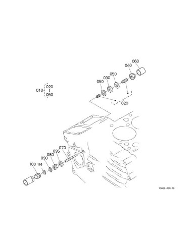 DESPIECE PALANCA DE PARO KUBOTA Z482E