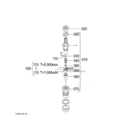 DESPIECE PORTA INYECTORES KUBOTA Z482E