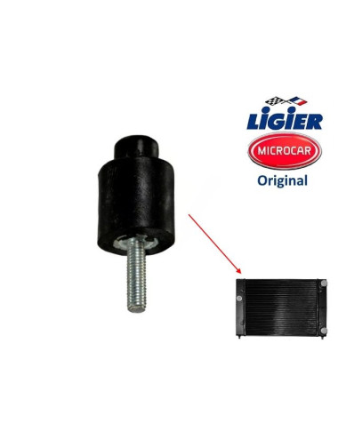 SILENT BLOC DE RADIADOR MOTOR LIGIER / DUE / MICROCAR. ORIGINAL.
