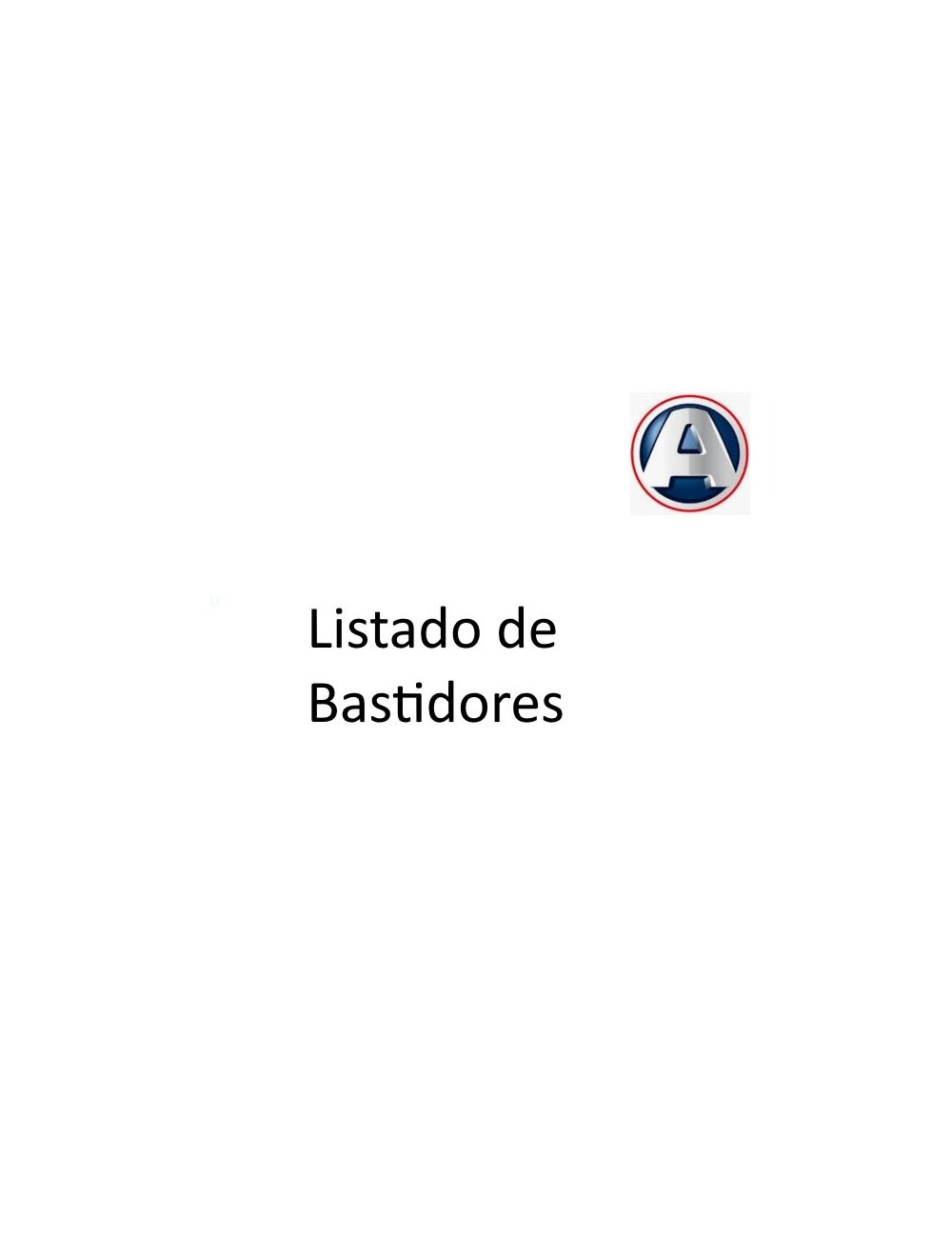 LISTADO BASTIDORES AIXAM / MEGA / MINAUTO. HASTA 2007 LISTADO BASTIDORES AIXAM / MEGA / MINAUTO. HASTA 2007