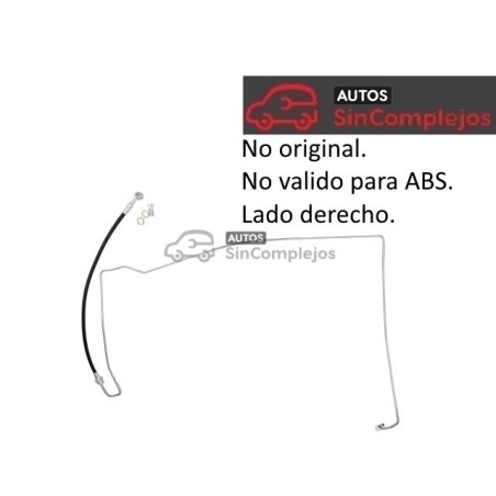 LATIGUILLO DE FRENO DERECHO. 620BF019. NO ORIGINAL. NO ABS