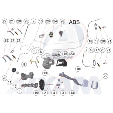 DESPIECE FRENOS AIXAM 2013