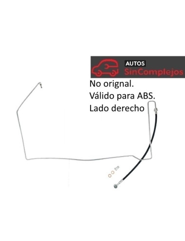 LATIGUILLO DE FRENO DELANTERO DERECHO. AIXAM 2016/20. 621BF019. NO ORIGINAL. ABS