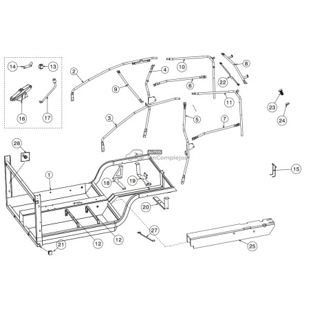DESPIECE PLATAFORMA JDM ROXSY