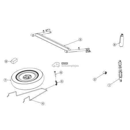 DESPIECE ROXSY EJE TRASERO