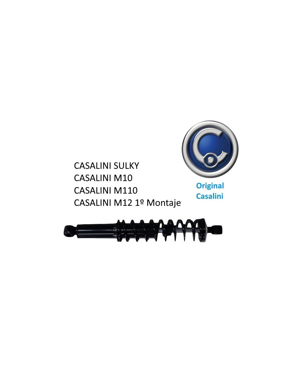 AMORTIGUADOR TRASERO CASALINI SULKY/M10/M12. F2107000032 . ORIGINAL AMORTIGUADOR TRASERO CASALINI SULKY/M10/M12. F2107000032 . ORIGINAL