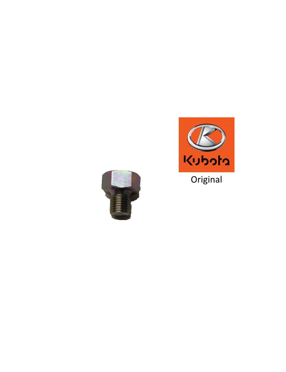 TAPON DE VACIADO DEL CARTER ACEITE KUBOTA Z402. ORIGINAL. K1522133750 TAPON DE VACIADO DEL CARTER ACEITE KUBOTA Z402. ORIGINAL. K1522133750