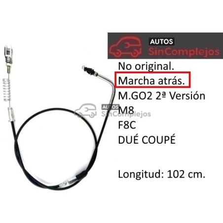 CABLE INVERSOR LIGIER / MICROCAR . MARCHA ATRÁS. 1400649.