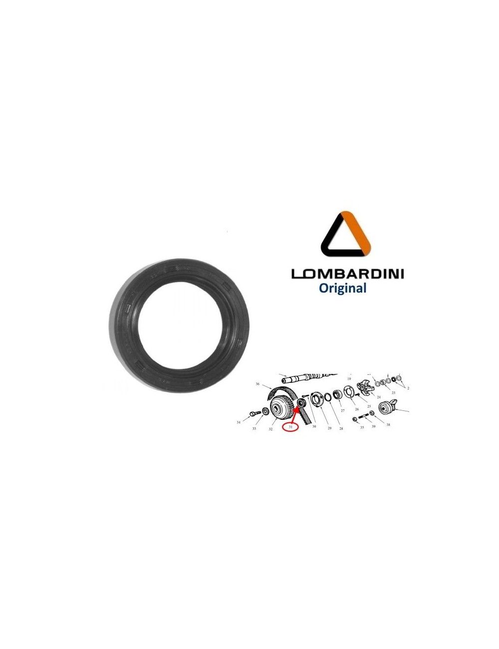 RETEN DEL ARBOL DE LEVAS LDW502. LADO CORREA DISTRIBUCION. ORIGINAL.