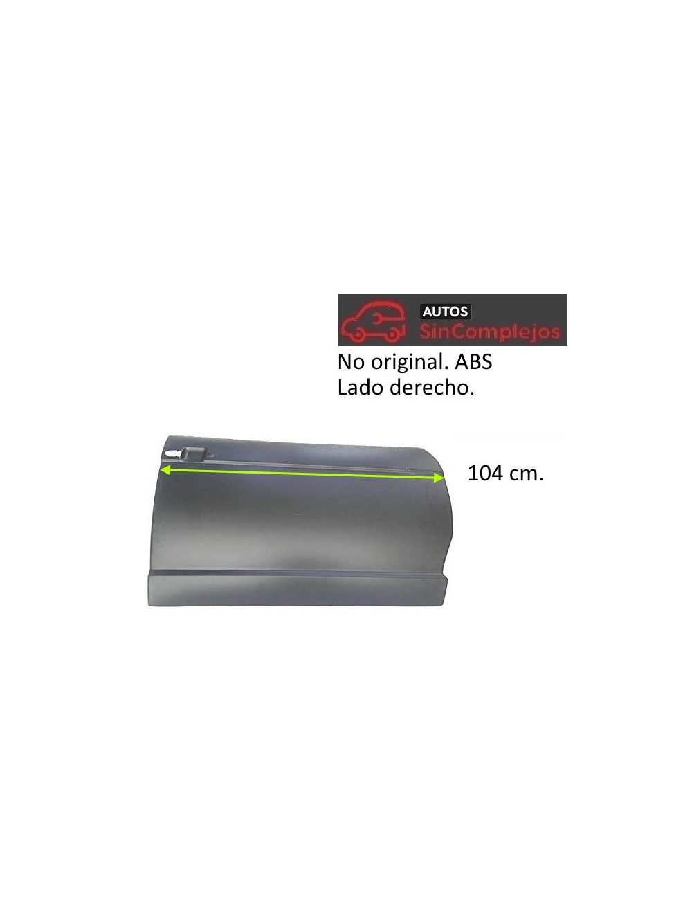 PANEL DERECHO ABS AIXAM 7AP040 PANEL DERECHO ABS AIXAM 7AP040