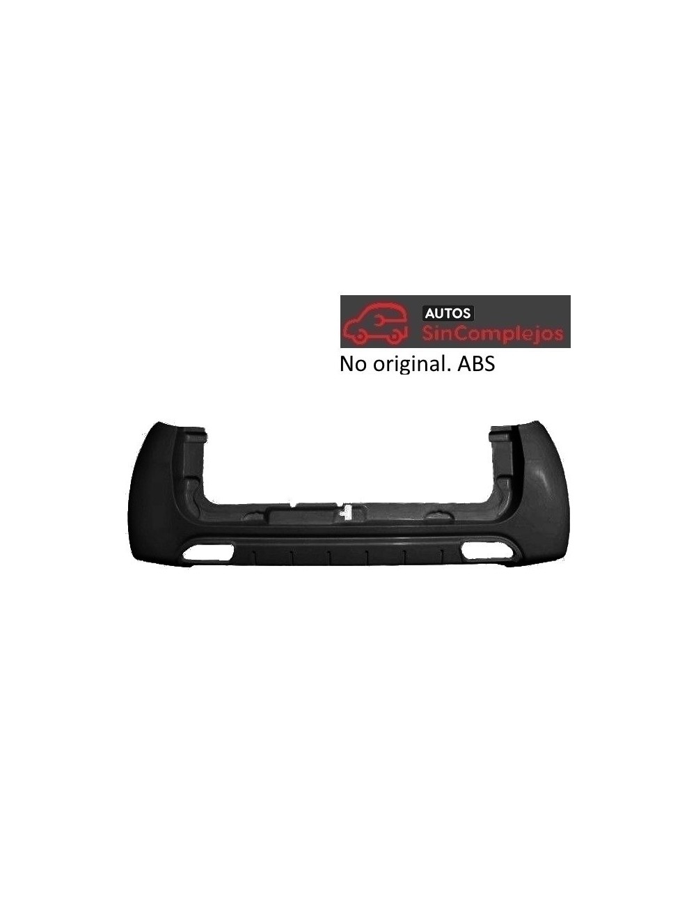 PARAGOLPES TRASERO EN ABS AIXAM CROSSLINE / CROSSOVER 2016/20. NO ORIGINAL. 762BI029