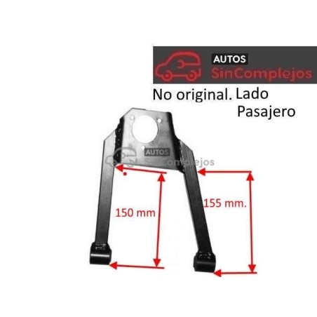 TRIANGULO DE SUSPENSION DELANTERO DERECHO BELLIER CAMION/BLX. NO ORIGINAL.