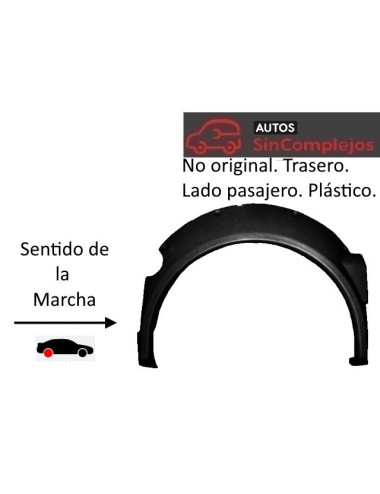 EXTENSION ALETA TRASERA DERECHA EN PLÁSTICO ABS