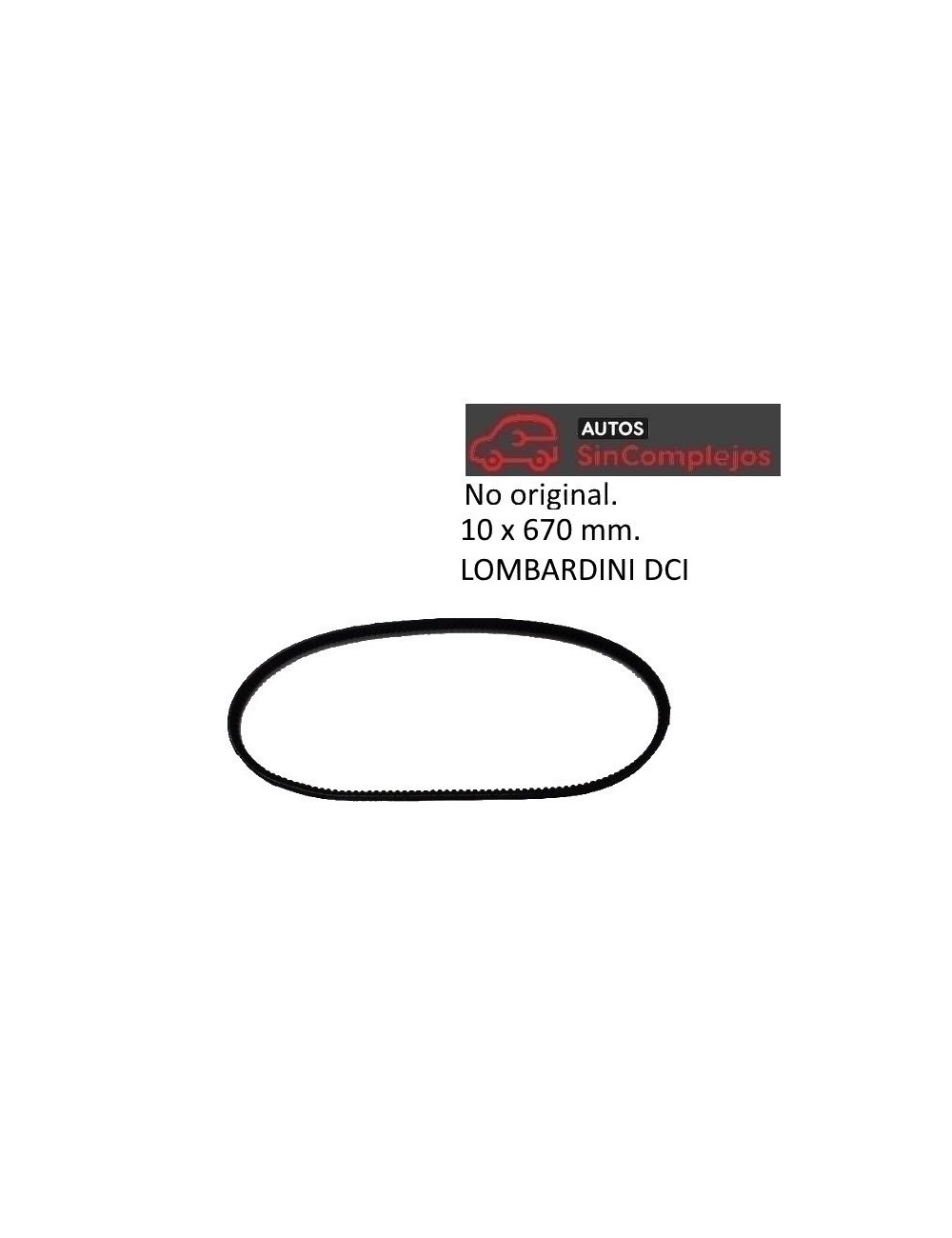 CORREA DE ALTERNADOR LOMBARDINI DCI. NO ORIGINAL . 1010375 CORREA DE ALTERNADOR LOMBARDINI DCI. NO ORIGINAL . 1010375