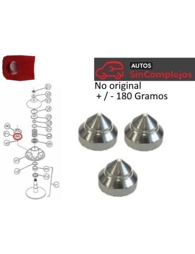 +/- 180 GRAMOS CONTRAPESAS MASA CENTRÍFUGA VARIADOR MOTOR