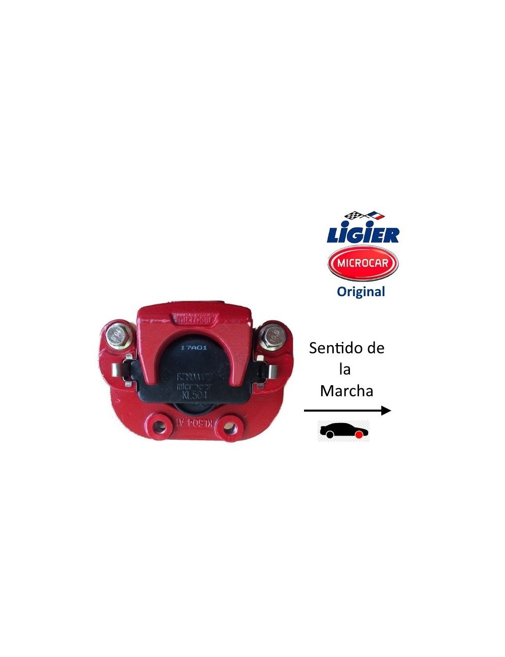 PINZA DE FRENO DELANTERA DERECHA LIGIER / MICROCAR. 1408747. 1408751 PINZA DE FRENO DELANTERA DERECHA LIGIER / MICROCAR. 1408747. 1408751