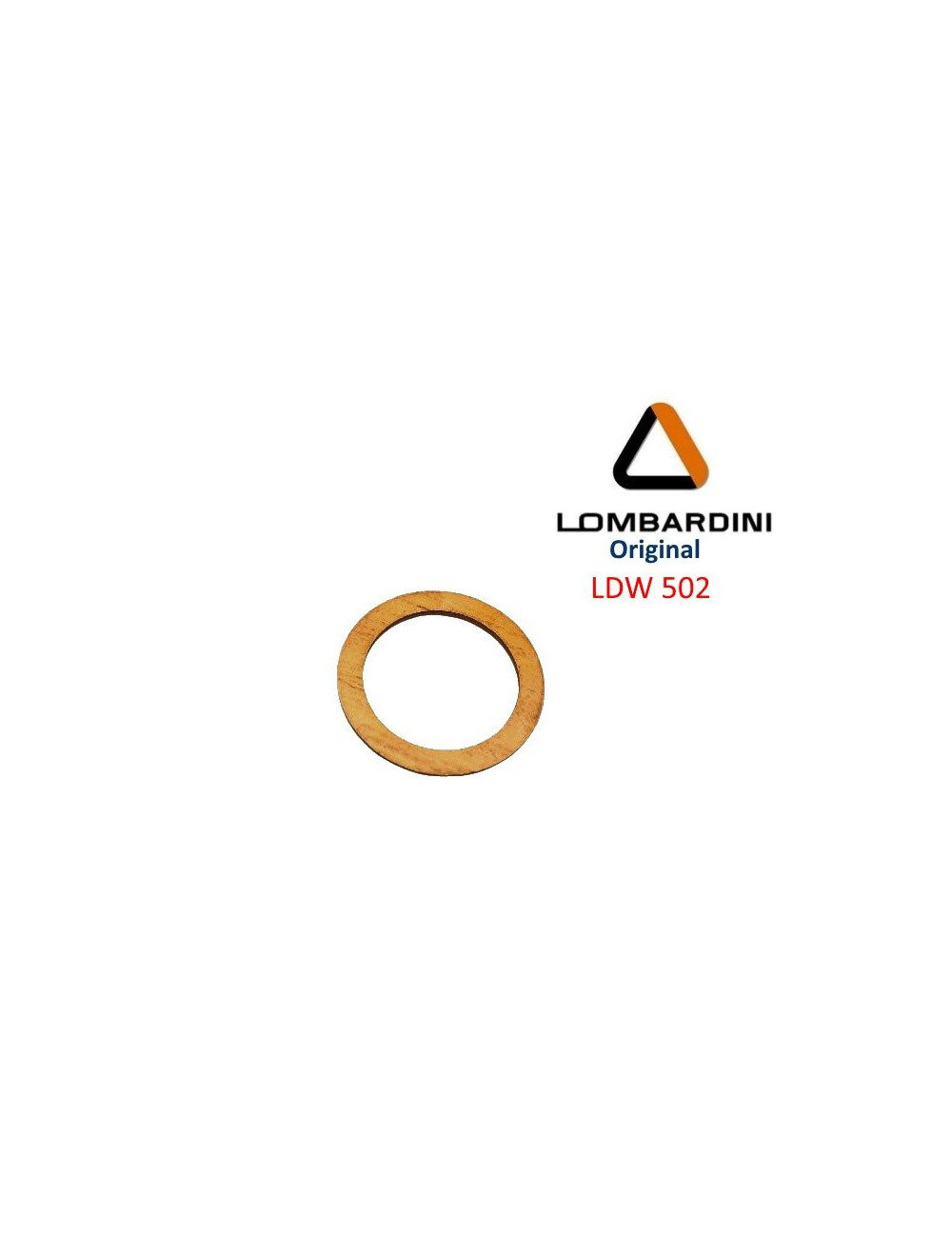 JUNTA DE COBRE DE INYECTOR LOMBARDINI LDW502. ORIGINAL JUNTA DE COBRE DE INYECTOR LOMBARDINI LDW502. ORIGINAL