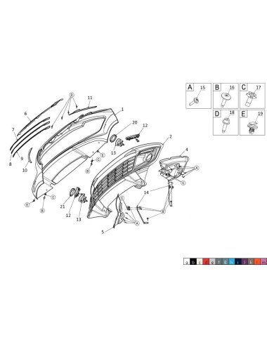 SOPORTE ANTINIEBLA DERECHO JS50 SPORT