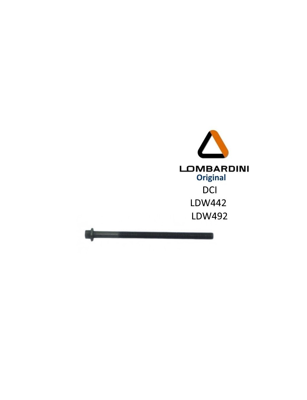 TORNILLO DE CULATA LOMBARDINI LDW442 / LDW492 DCI. ORIGINAL. 1010400 TORNILLO DE CULATA LOMBARDINI LDW442 / LDW492 DCI. ORIGINAL. 1010400