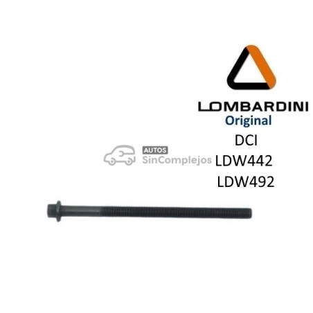 TORNILLO DE CULATA LOMBARDINI LDW442 / LDW492 DCI. ORIGINAL. 1010400