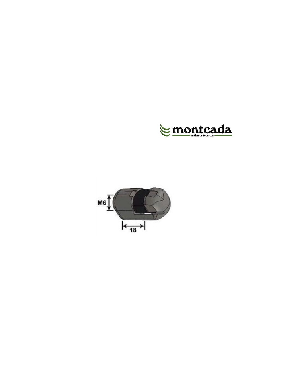 ROTULA DE AMORTIGUADOR DE PORTON. M16 L18. MONTCADA ROTULA DE AMORTIGUADOR DE PORTON. M16 L18. MONTCADA