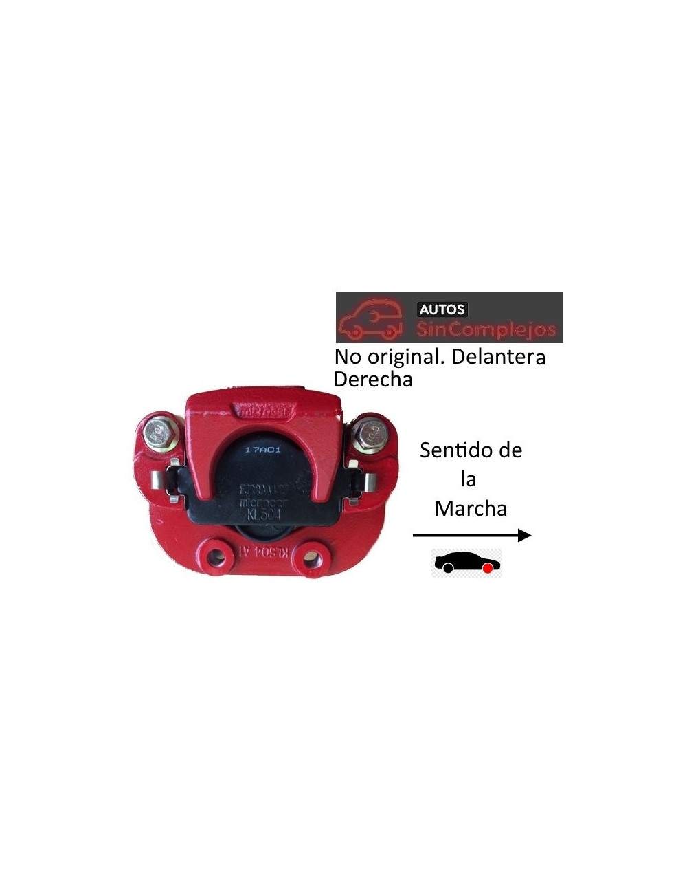 PINZA DE FRENO DELANTERA DERECHA LIGIER PINZA DE FRENO DELANTERA DERECHA LIGIER