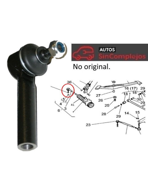 ROTULA DE DIRECCION CASALINI / XPRO /M500. 0262363 / F2140000009.