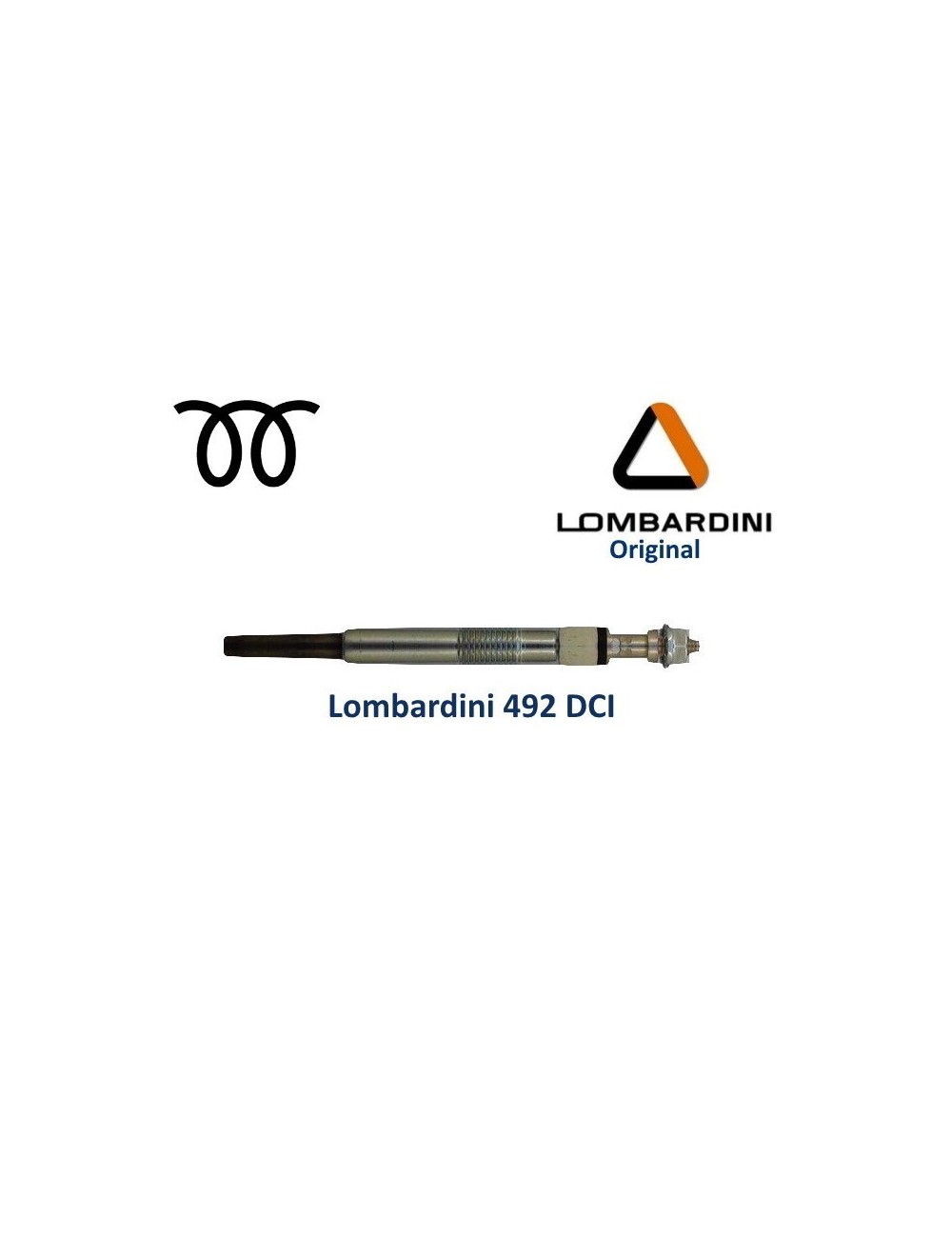 BUJIA DE PRECALENTAMIENTO LOMBARDINI LDW 492 DCI. ORIGINAL.